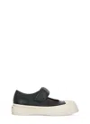 Marni Pablo Mary Jane Nappa Leather Sneakers In Black