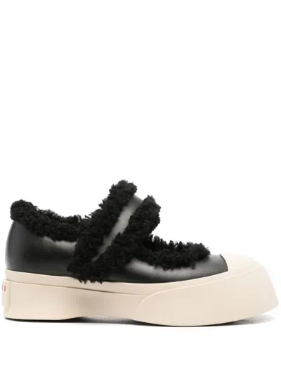 Marni Mary Jane Sneakers In Black