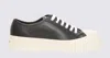 Marni Pablo Leather Flatform Sneakers In Black