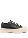 Marni Pablo Leather Sneakers In Seven Women In Black
