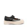 Marni Pablo Mary Jane Nappa Leather Sneakers In Black