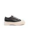 Marni Pablo Leather Sneakers In Seven Women In Black
