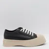 Marni Black Smooth Leather Sneakers