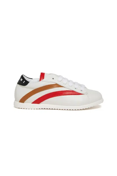 Marni Sneakers With Logo On The Heel In Multi