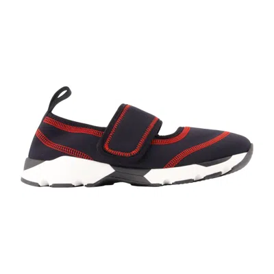 Marni Round-toe Mary Jane Sneakers In Multi