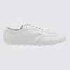 Marni Low-top Sneakers In Leather.round Toelace-up Fasteninglogo Patch At Tonguepanel Constructionchunky S In White
