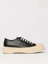Marni Pablo Leather Low Top Sneakers In Black