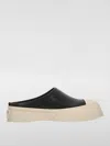 Marni Pablo Leather And Shearling Clog In Black