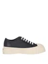 Marni Pablo Leather Sneakers In Seven Women In Black