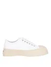 Marni Sneakers Donna Pelle Bianco In White