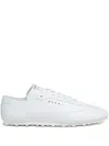 Marni Low-top Sneakers In Leather.round Toelace-up Fasteninglogo Patch At Tonguepanel Constructionchunky S In White