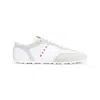 Marni Lily White Light Grey Leather Sneakers In White