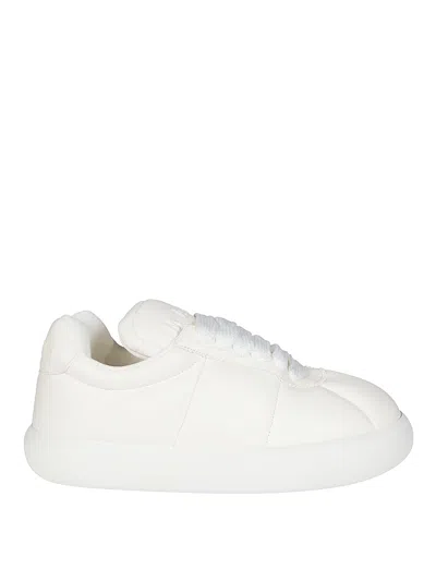 Marni Minimalist White Leather Sneakers With Cushioned Sole