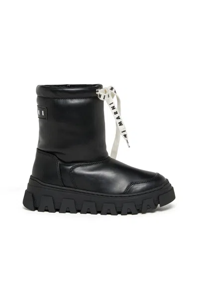 Marni Kids' Snow Boots With Teddy Interior In Black
