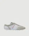 Marni Lily White Light Grey Leather Sneakers In White