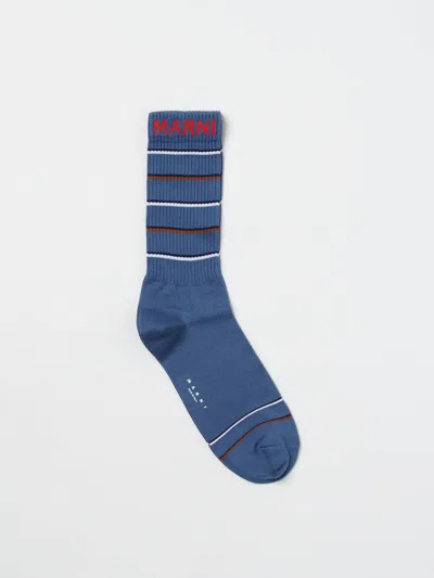 Marni Socks  Men Color Gnawed Blue