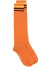 Marni Striped Ankle Socks In Orange