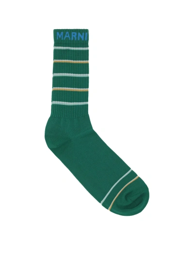 Marni Socks In Sea Green
