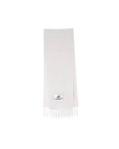 Marni Sodium Frange Alpaca-blend Scarf In Orange