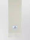 Marni Womens 00w03 Brand-patch Alpaca-blend Scarf In Neutral