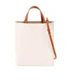 Marni Soft Colour-block Tote Bag In Pink