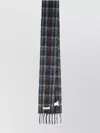 Marni Soft Fringed Scarf Multicolored Pattern In Black