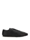 Marni Leather Low-top Sneakers And Contrasting Sole