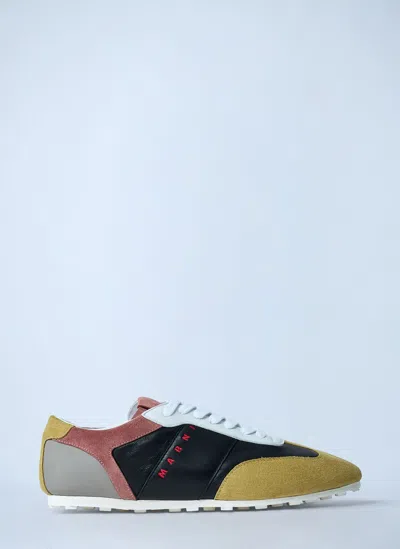 MARNI SOFTY SOCCER LEATHER SNEAKERS