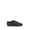 Marni Leather Low-top Sneakers And Contrasting Sole In Black
