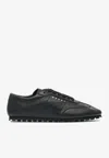 Marni Softy Soccer Nappa Leather Sneakers In Black