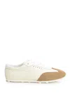 Marni Smooth Polyamide Sneakers With Suede Accents In White