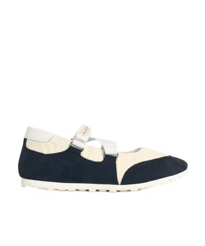 Marni Low-top Casual Sneakers In Black