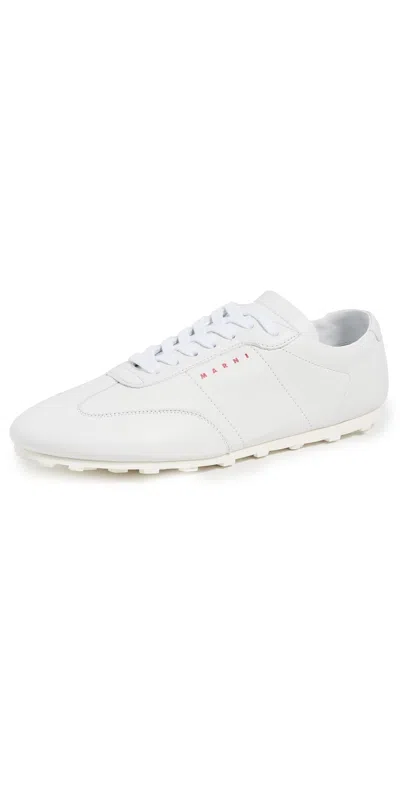 Marni Softy Soccer Sneakers Lily White