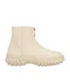 Marni Solid Color Ankle Boots In Neutral