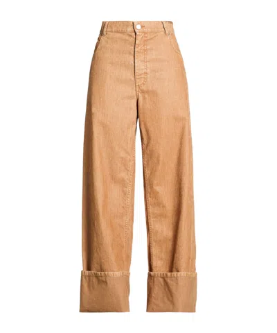 Marni Woman Pants Camel Size 2 Cotton In Brown