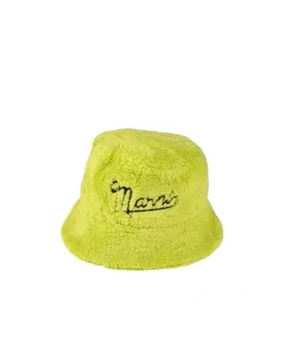Marni Solid Color Fisherman Hat In Yellow
