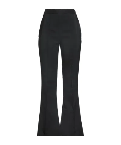 Marni Solid Color Flared Pants In Black