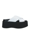 Marni Solid Color Sandals In White