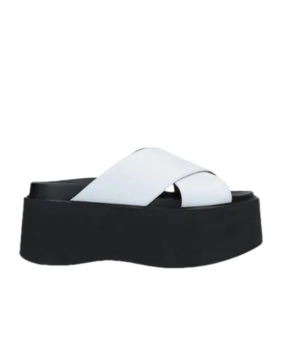 Marni Solid Color Sandals In White