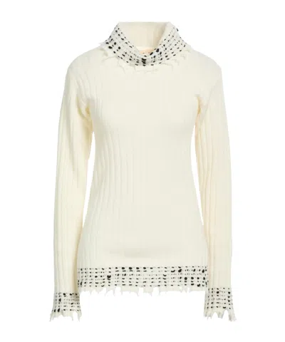 Marni Solid Color Wool Knit Sweater In White