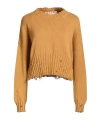 Marni Solid Lightweight Knit Sweater In Yellow