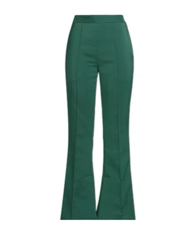 Marni Solid-color Flared Trousers In Green