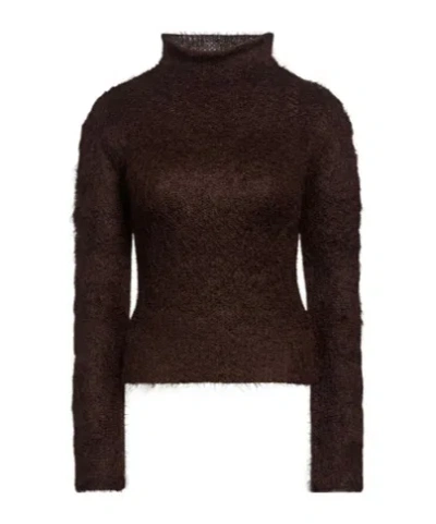 Marni Solid-color High-neck Knitted Sweater In Pattern