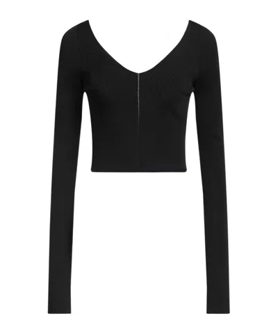 Marni Solidcolor Lightweight Knit Sweater In Black
