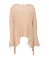 Marni Solid-color Long-sleeve Top In Neutral