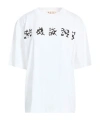 Marni Printed Cotton-jersey T-shirt In White