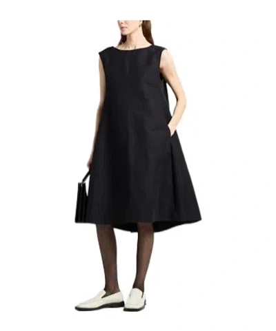 Marni Solid-color Sleeveless Dress In Black