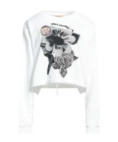 Marni Solid-color Sweatshirt In White