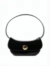 Marni Sophisticated Black Lambskin And Calfskin Shoulder Bag In Black