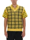 Marni Check Mohair-blend Vest